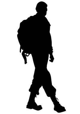 Beyaz üniformalı asker