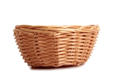 Basket retro on white clipart