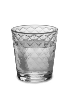 Beyaz su ve cam bardakta