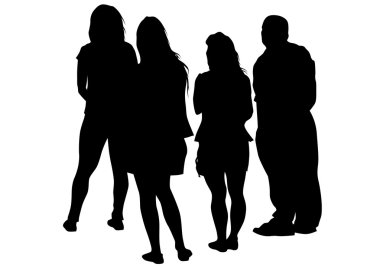 Kalabalığın üzerine beyaz sokak