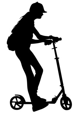 Tekerlekli paten kız