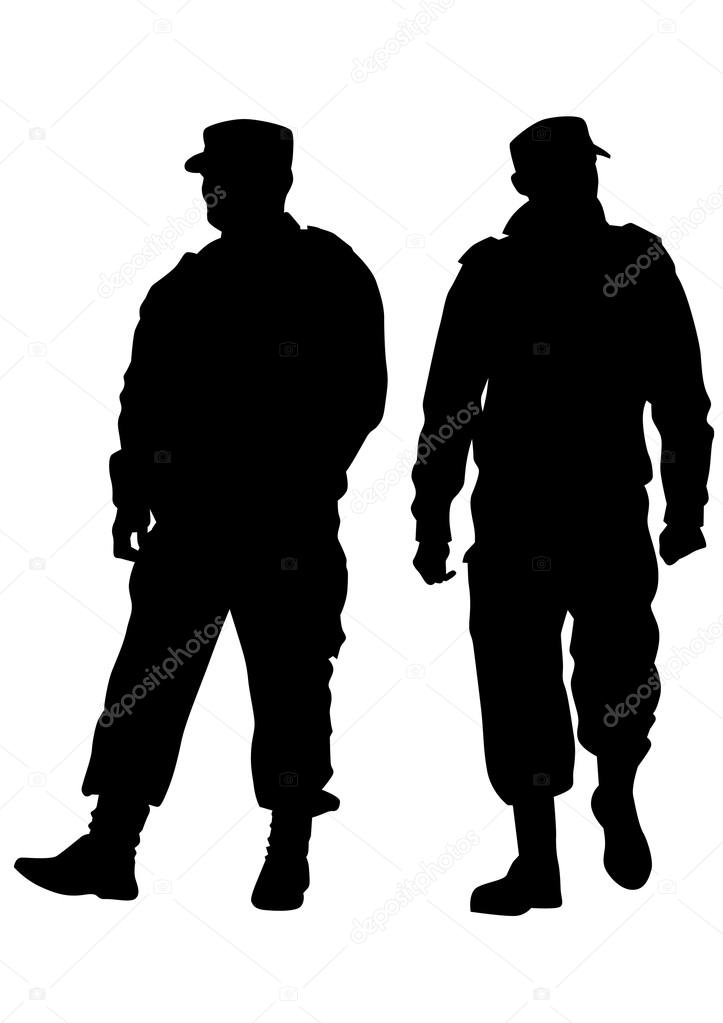 Special force on white background
