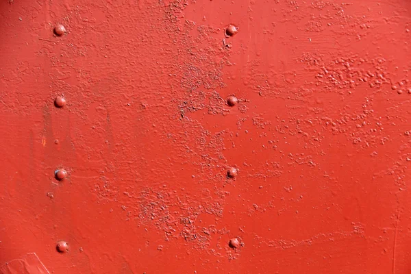 Pared roja de hierro — Foto de Stock
