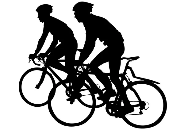 Groupes cyclistes — Image vectorielle