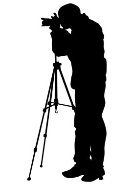 beyaz zemin üzerine tripod