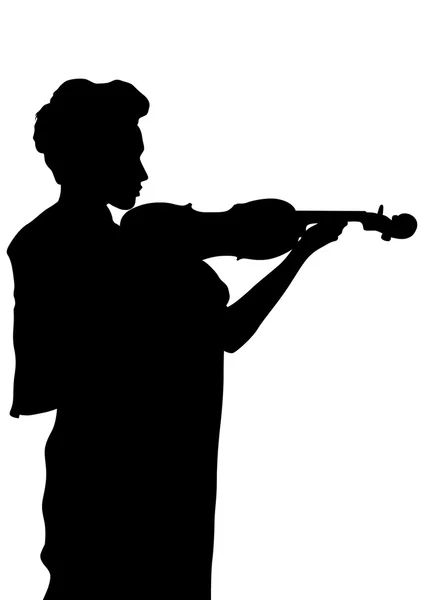 Violin på vit bakgrund — Stock vektor