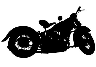 Beyaz arka plan üzerinde Retro eski bisikleti