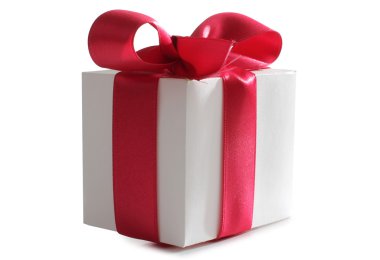 Beyaz arka plan üzerinde Present