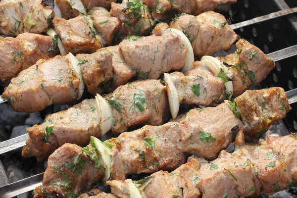 Kebab na grilu — Stock fotografie