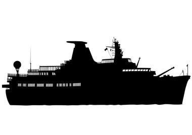 Beyaz arka plan üzerinde tekne seyahat
