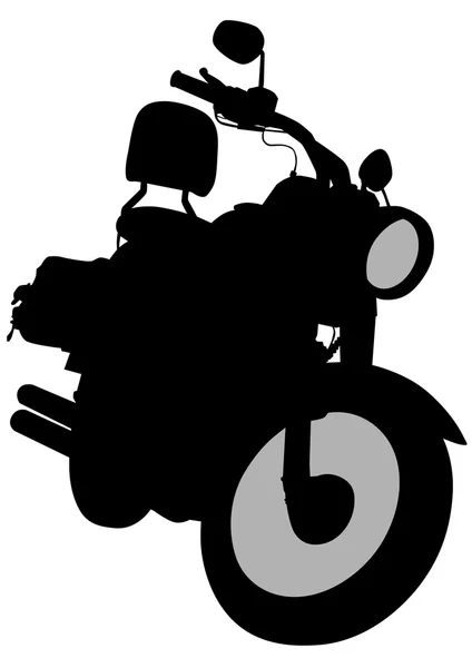 Retro altes Motorrad — Stockvektor
