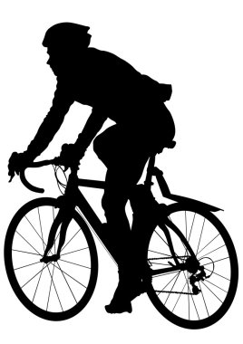 Beyaz arka plan üzerinde bisiklet