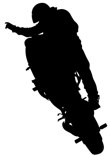 Мотоцикл на белом фоне — стоковый вектор