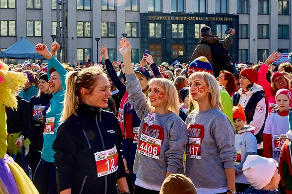 Marzo 2019 Minsk Belarus Women Day Race Marzo Hay Mujeres — Foto de Stock
