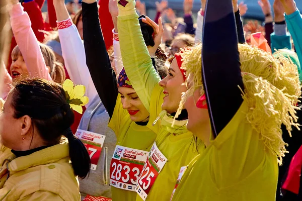 Mars 2019 Minsk Belarus Women Day Race Mars Mängd Kvinnor — Stockfoto