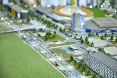 29 Aralık 2019 Minsk Belarus Aralık Turist Çekim Ölçek Modeli şehir manzarası