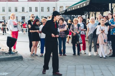 25 Mayıs 2019 Minsk Belarus Caddesi Şenlikleri