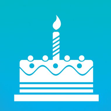 doğum günü pastası web simgesi