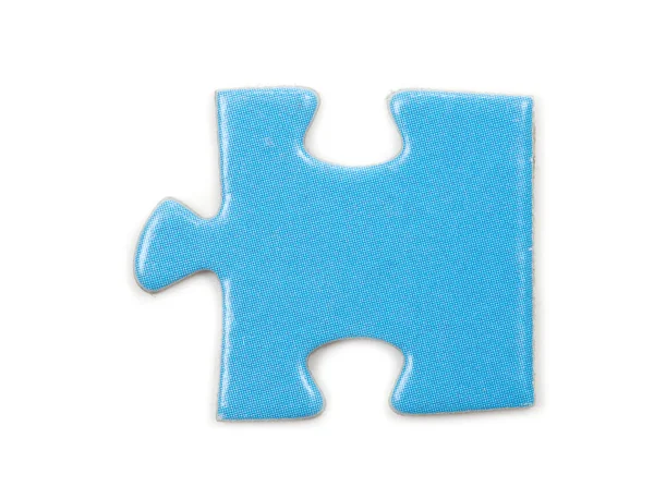 Блакитний головоломки шматок — стокове фото