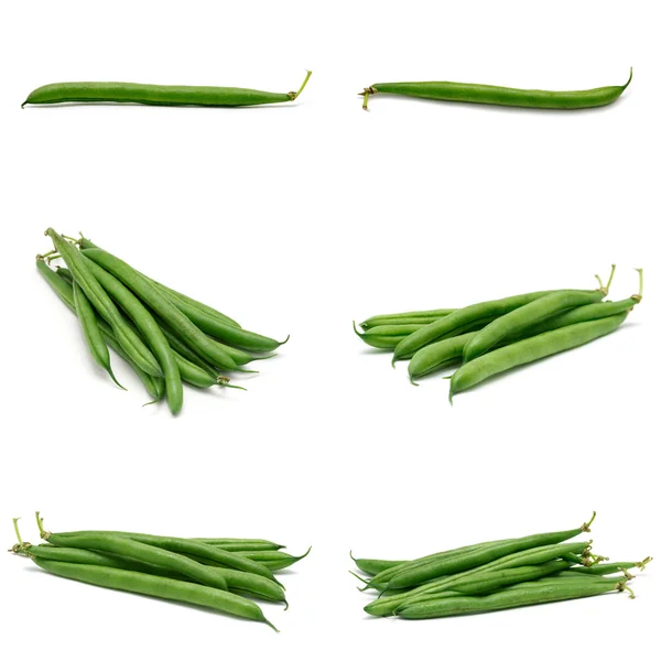 Green Beans Isolated White Background — Stock Photo, Image