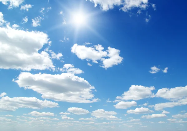 Nuvens Brancas Céu Azul — Fotografia de Stock