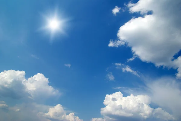 Sun Blue Sky Weather Background — Stock Photo, Image