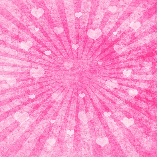 背景にピンクの心 — ストック写真