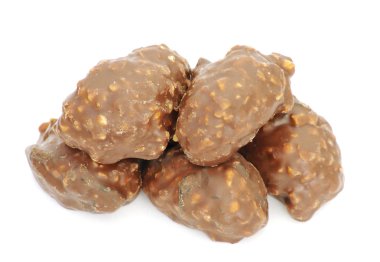 izole üzerine beyaz çikolata şeker