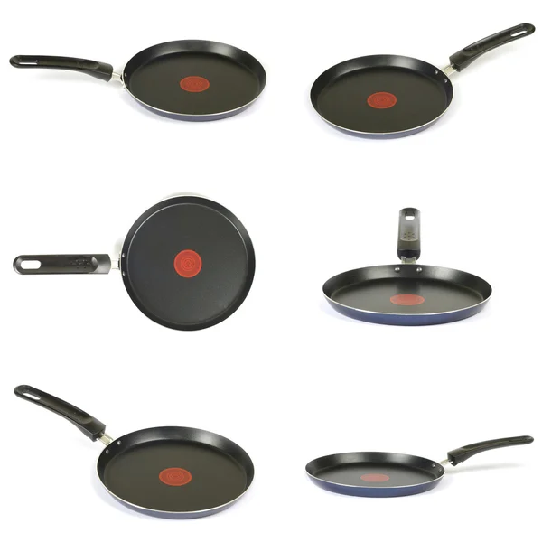 Frying Pan Collection Isolated — Stock Photo, Image