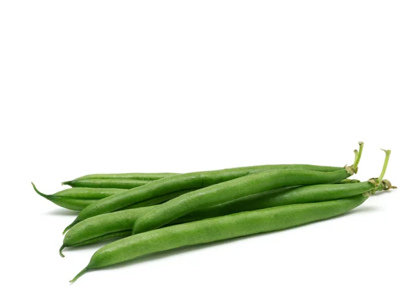 在白色背景上分离的绿豆 — 图库照片