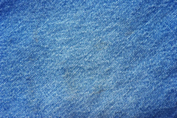 Texturált Csíkos Kék Farmer Farmer Vászon Szövet Háttér — Stock Fotó