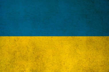 Ukrayna bayrak renkleri ile soyut doku arkaplanı grunge