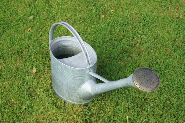 Drenken-kan (drenken-pot) op het gras — Stockfoto