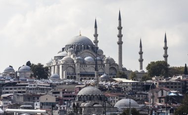 Istanbul, Türkiye, görünümü Galata Kulesi Haliç Bay