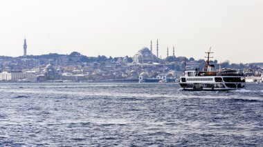Istanbul, Türkiye, görünümü Galata Kulesi Haliç Bay