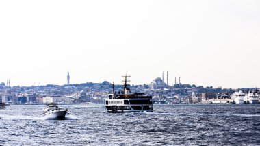 Istanbul, Türkiye, görünümü Galata Kulesi Haliç Bay