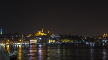Istanbul, Türkiye, görünümü Galata Kulesi Haliç Bay