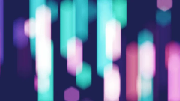 Abstract Neon Licht Achtergrond Verticale Cyaan Roze Wazig Lijnen Tegen — Stockfoto