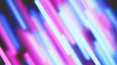 Soyut renkli arkaplan. Çapraz odaklı pembe ve açık renkli çubuklar. Odaklanmamış ışık çizgileri.