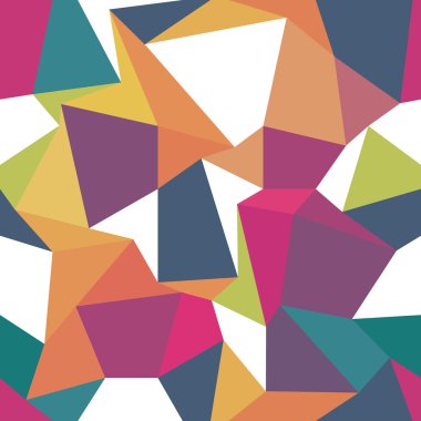 renkli üçgen geometrik desen