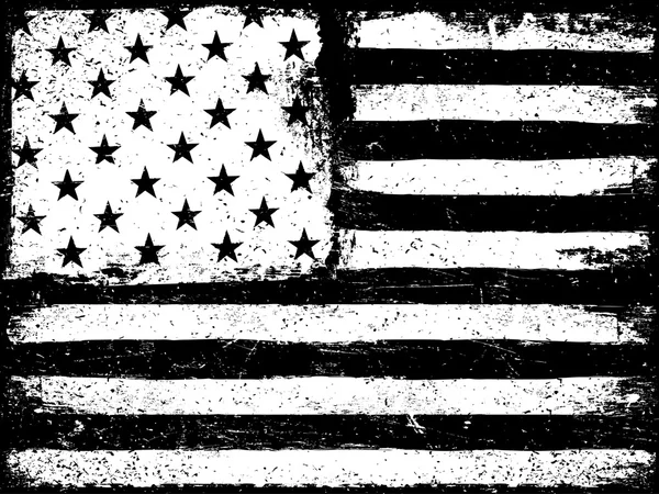 Drapeau américain fond grunge . — Image vectorielle