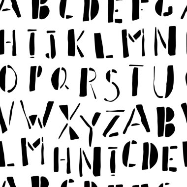 Çizilmiş karalamalar alfabesi