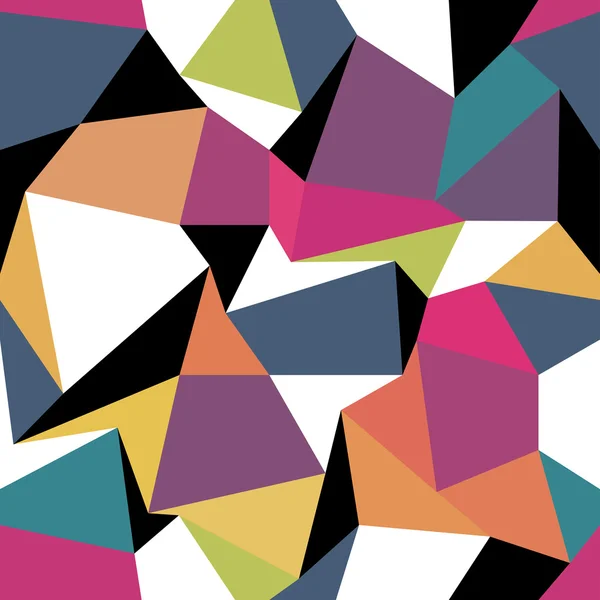 Padrão geométrico triângulos coloridos — Vetor de Stock
