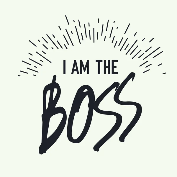 I am Boss — Stock Vector