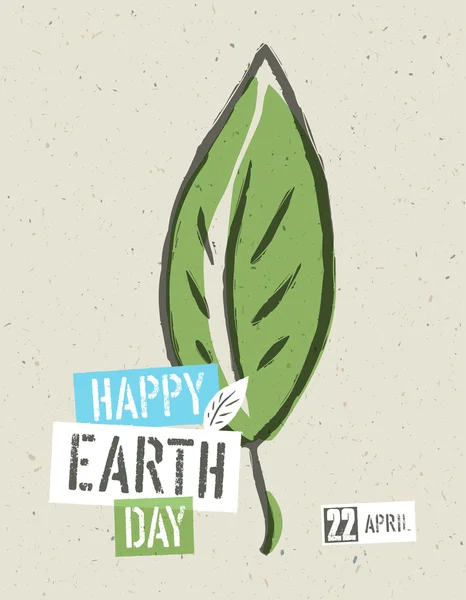 Affiche du Happy Earth Day . — Image vectorielle