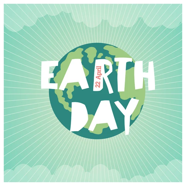 Feliz Día de la Tierra — Archivo Imágenes Vectoriales