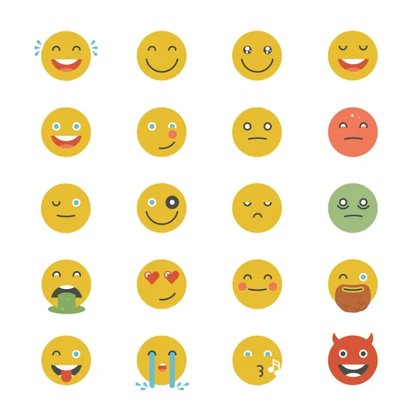 Emoticons collectie Set — Stockvector