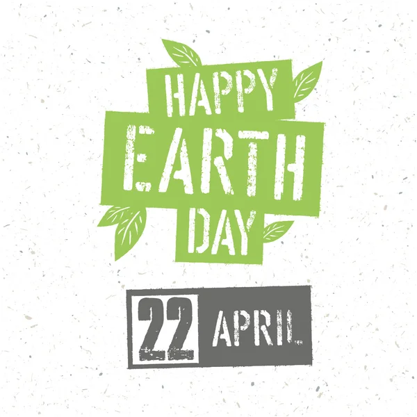 Cartel del Día de la Tierra . — Vector de stock
