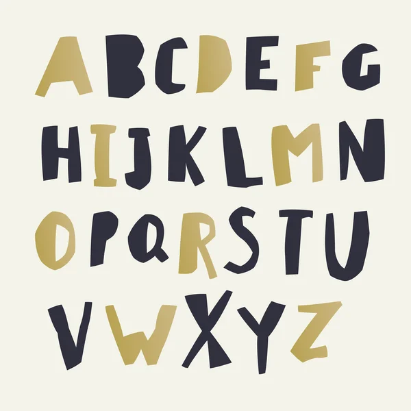 Papier Alfabetletters — Stockvector