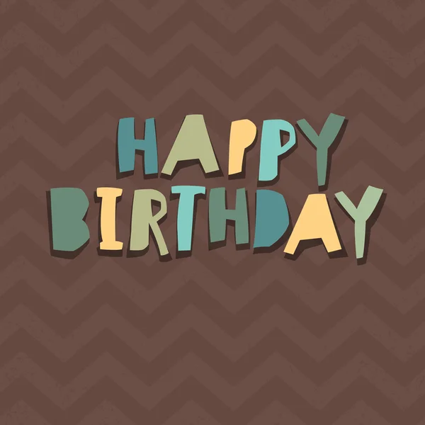 Tarjeta de cumpleaños feliz — Vector de stock